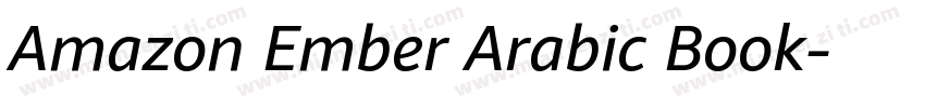 Amazon Ember Arabic Book字体转换